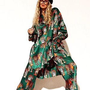 Dressed in Lala Green Tiger Tunic